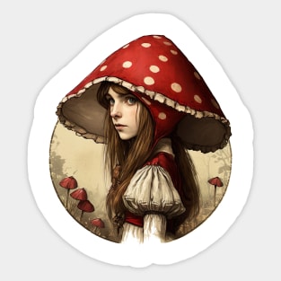 The Mushroom Gatherer Sticker